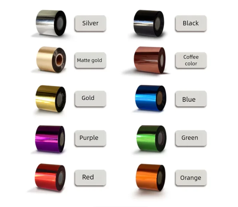 Hot Foil Rolls For Stamping Machine High Quality 5cmX120M X1 roll