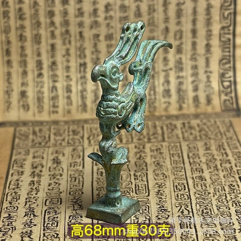 Bronze metal utensils, sun bird, vintage ornaments, home decoration, folk display exhibition