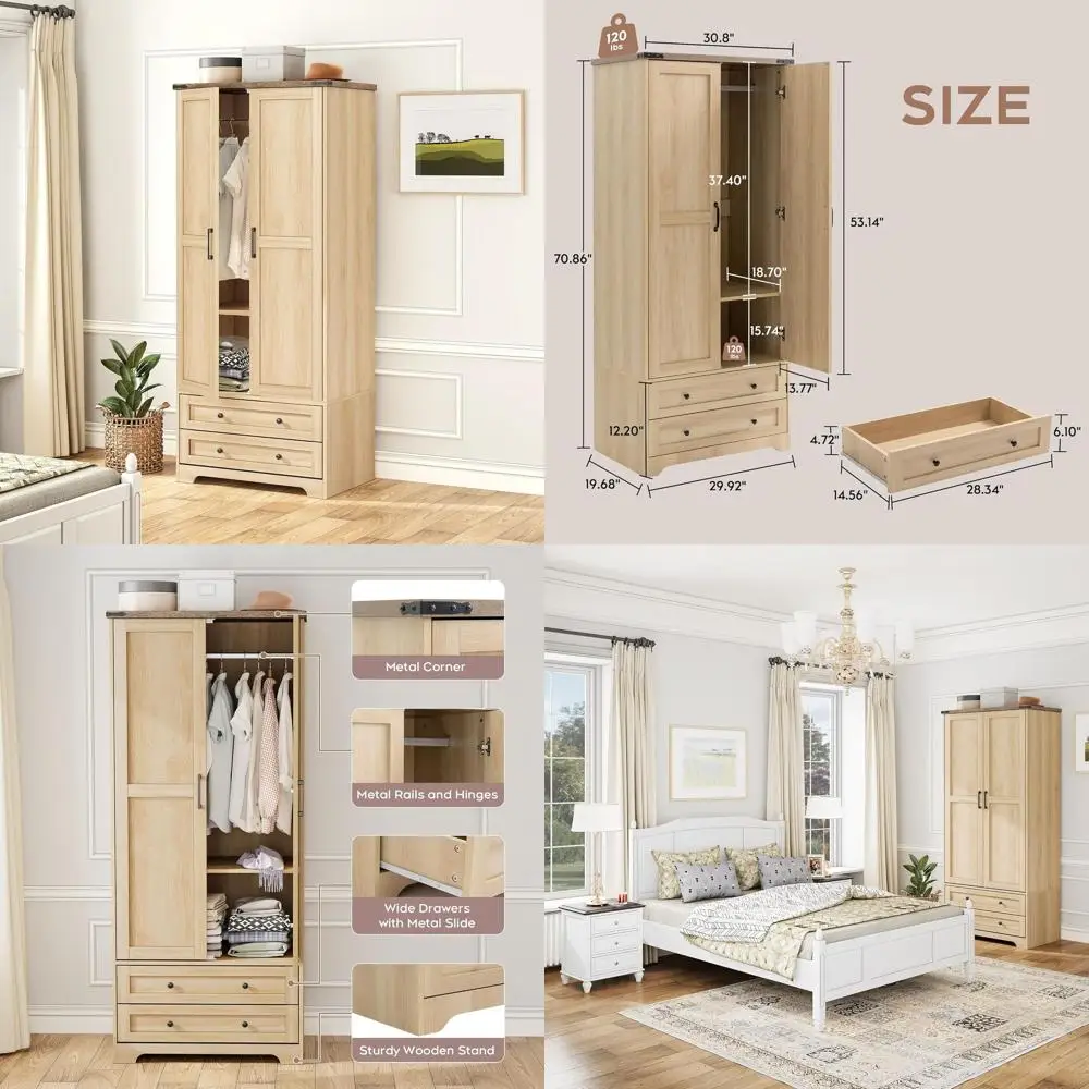 Wooden Armoire Ward…