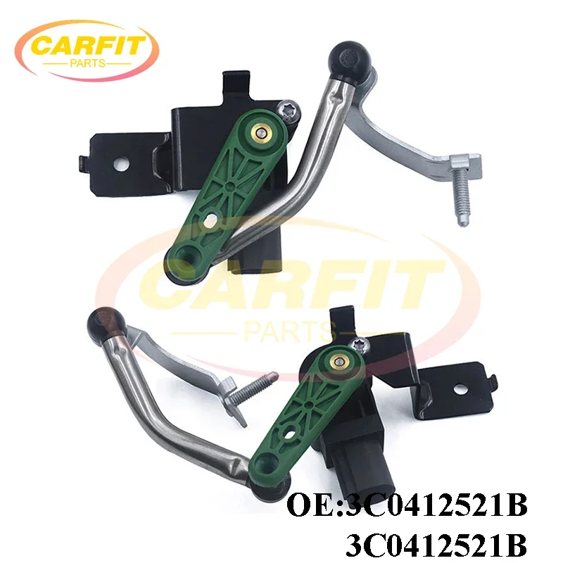

New OEM 3C0412521B 3C0412522B Front Left/Right Headlight Level Sensor For VW Golf Tiguan Passat CC Eos Caddy Audi Q3 Car Parts