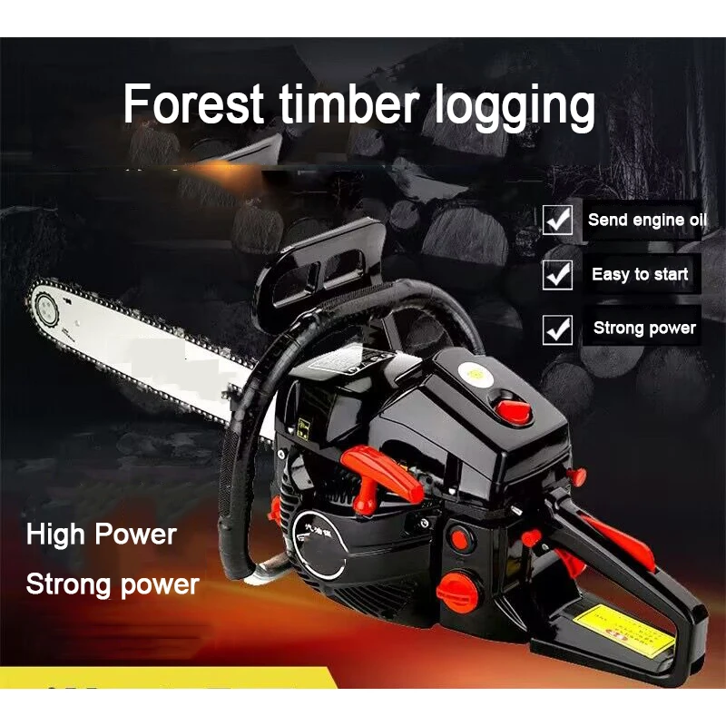 Household Fuel-Saving High-Power Chainsaw Gasoline Saw Logging Saw Icebreaker High-Power Chainsaw Tree Art Cutting Machine