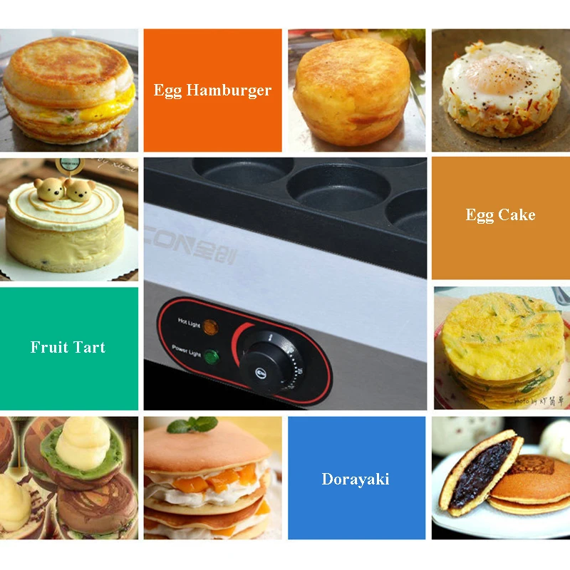 2025 Commercial Waffle hine 16 Hole Burger Maker Non Stick DIY Baker Breakfast hine
