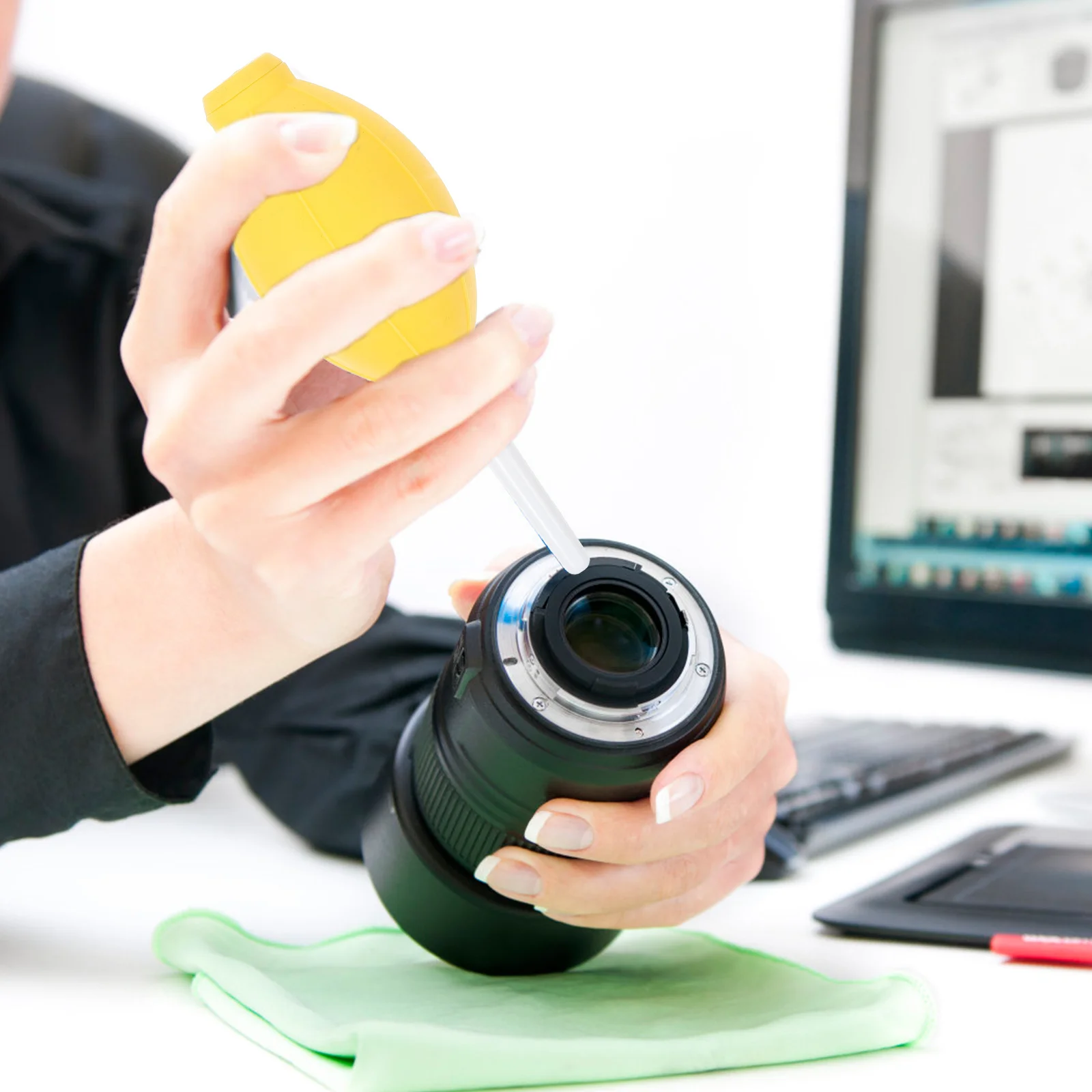 

8Pcs Air Blower Dust Cleaners Portable Camera Lens Cleaning Supplies Quick Dust Removal Tool for Cameras Lenses Keyboards