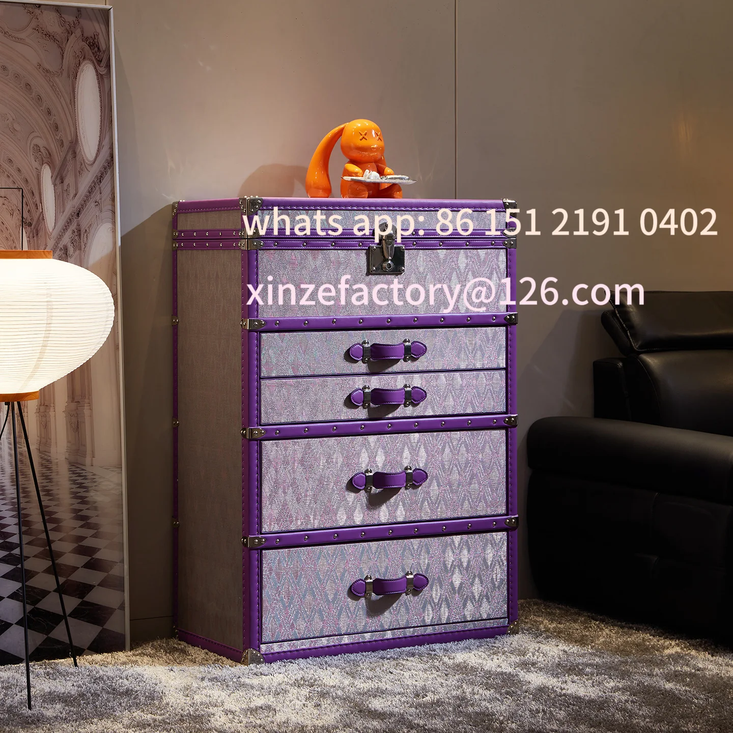 

Customizable Copper Wire Bucket Cabinet Light Luxury High Sense Designer Italian French Bucket Cabinet Jewelry Storage Jewelry