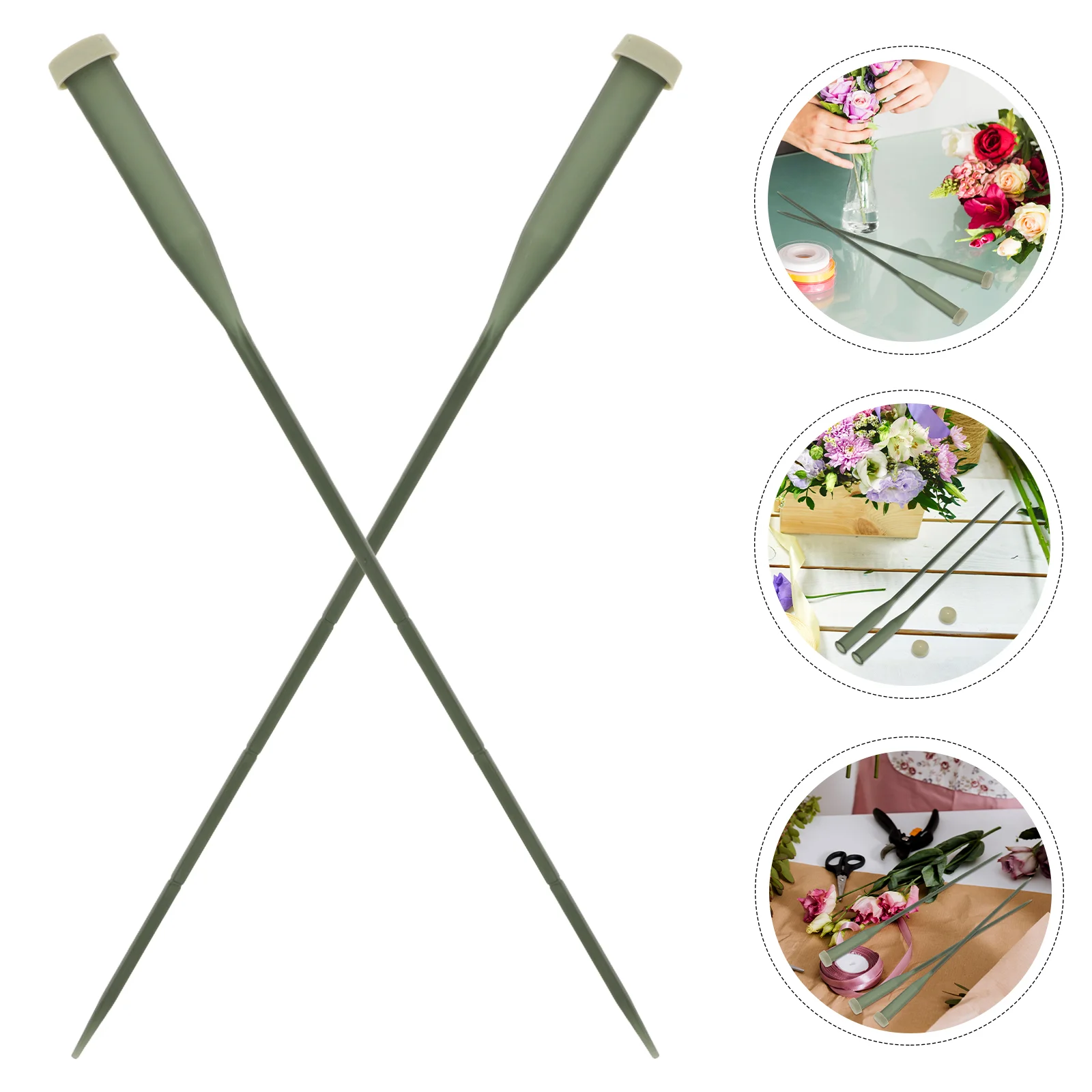 50 Pcs Planting Tube Flower Arrangement Vases Container Nutrition For Floral Branch Bouquet