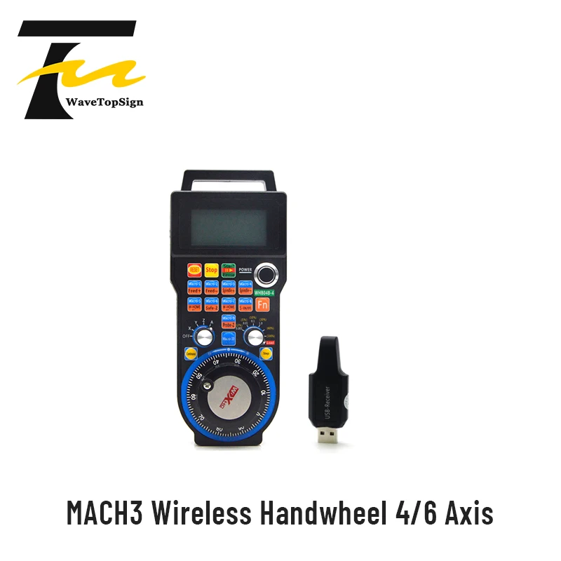 

MACH3 Wireless Handwheel 4 6 Axis CNC MPG Handwheel Manual USB Receiver 40 meters transmission distance WHB04B