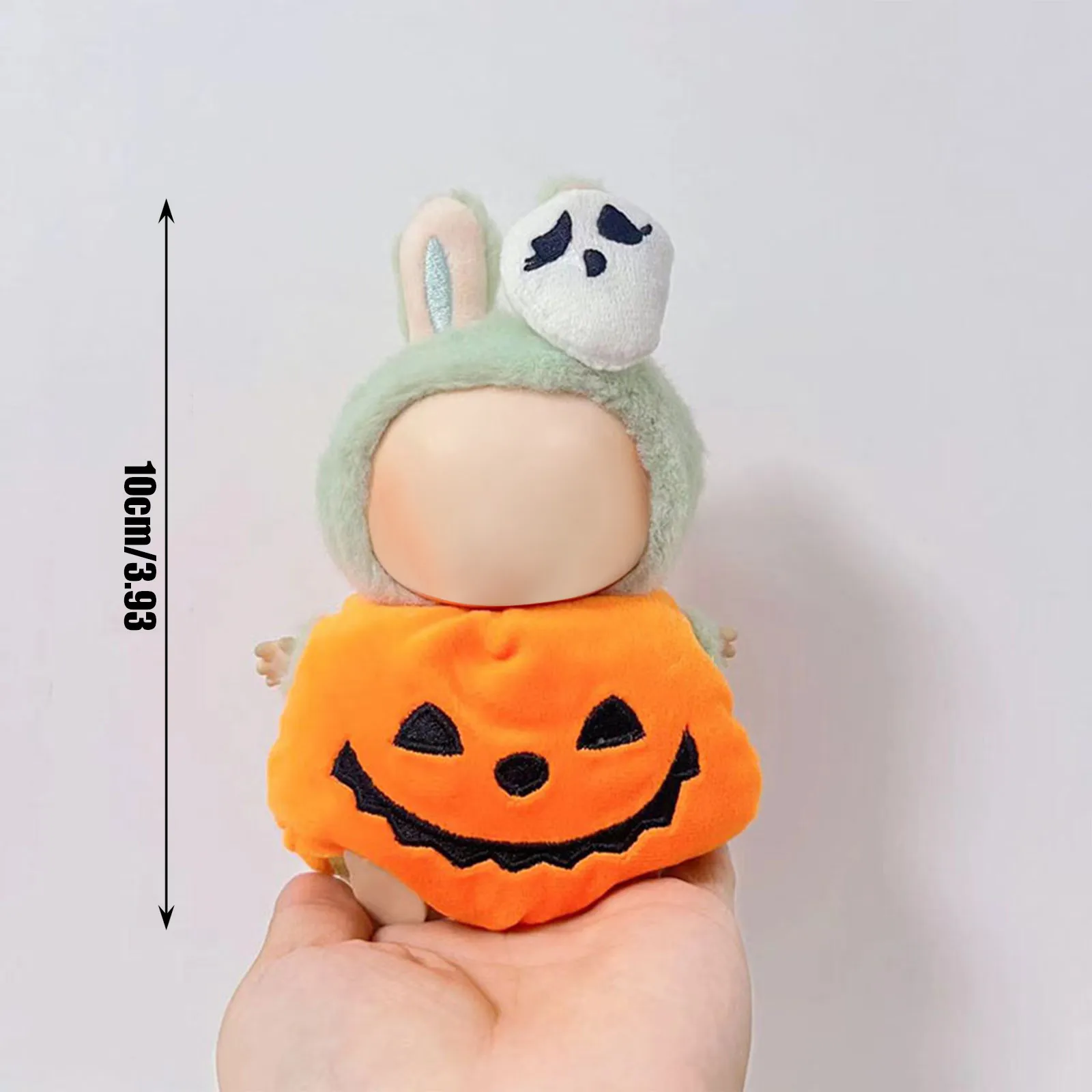 Cappello di Halloween e simpatico set di costumi per bambole in vinile: vestiti eleganti per bambole alla moda e accessori per feste da collezione