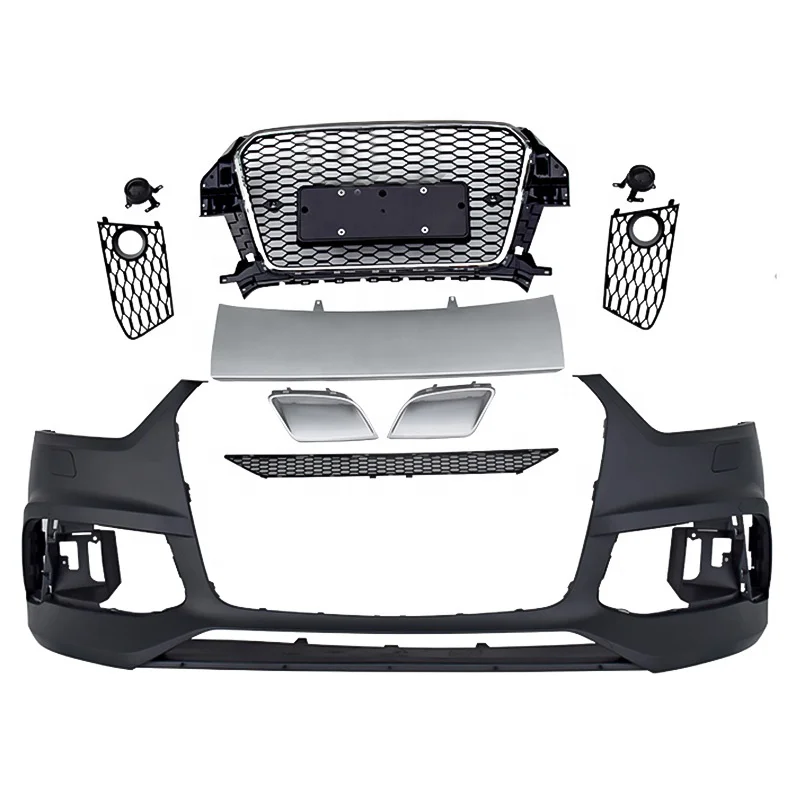 

High Quality ABS RSQ3 Body Kit RS Style Front Bumper with Grill for Audi Q3 Accessories for 2013 2014 2015 Models