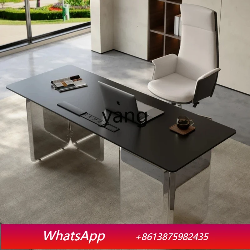 

Стол LMM с каменной столешницей для дома и учебы, современный минималистичный дизайнерский компьютерный стол, офисный стол для инфлюенсеров