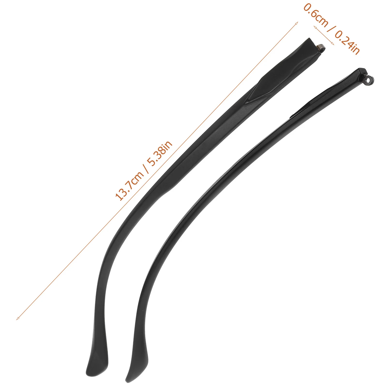 1 زوج TR90 النظارات معبد استبدال النظارات العالمية الأسلحة لإصلاح دائم خفيفة الوزن نظارات الساق بين قوسين للبالغين #5