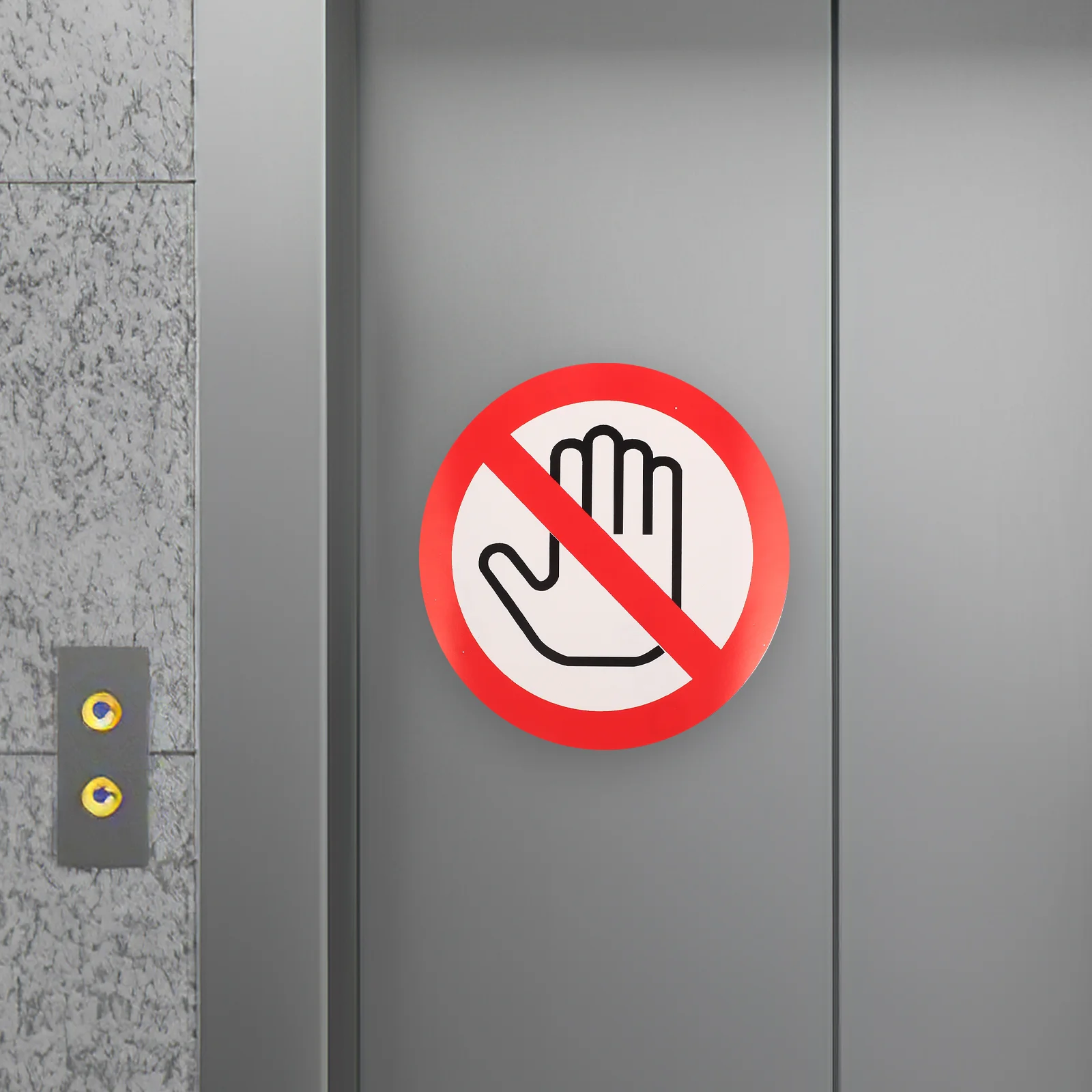 3 Pcs Labels Safety Not Touch Warning Sign Sticker Security Caution Stickers Danger Decal