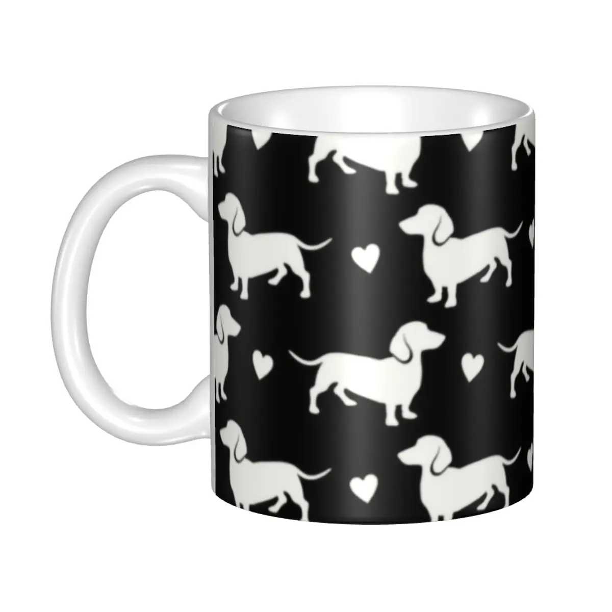 DIY Sausage Wiener Badger Dogs Ceramic Mug Customized The Dachshund Coffee Cups Creative Gift