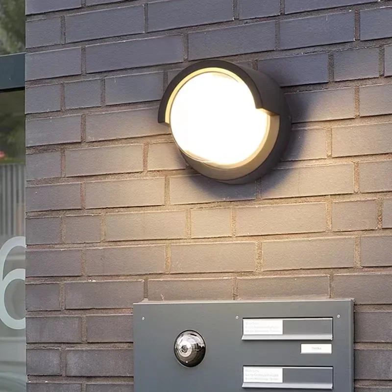 Luz Led de pared para exteriores, iluminación impermeable IP65 con Sensor de movimiento, para porche, balcón, jardín, Villa, Patio, pasillo, puerta