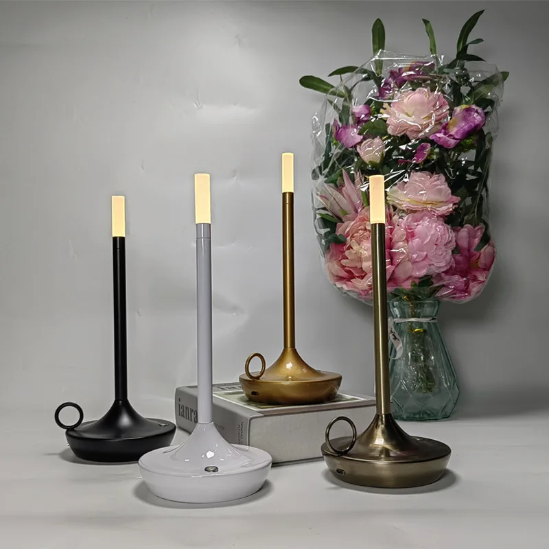 LED Bar Table Lamp USB Rechargeable Office Restaurant Study Reading Desk Light For Home Decor Bedroom Beside Night Lights