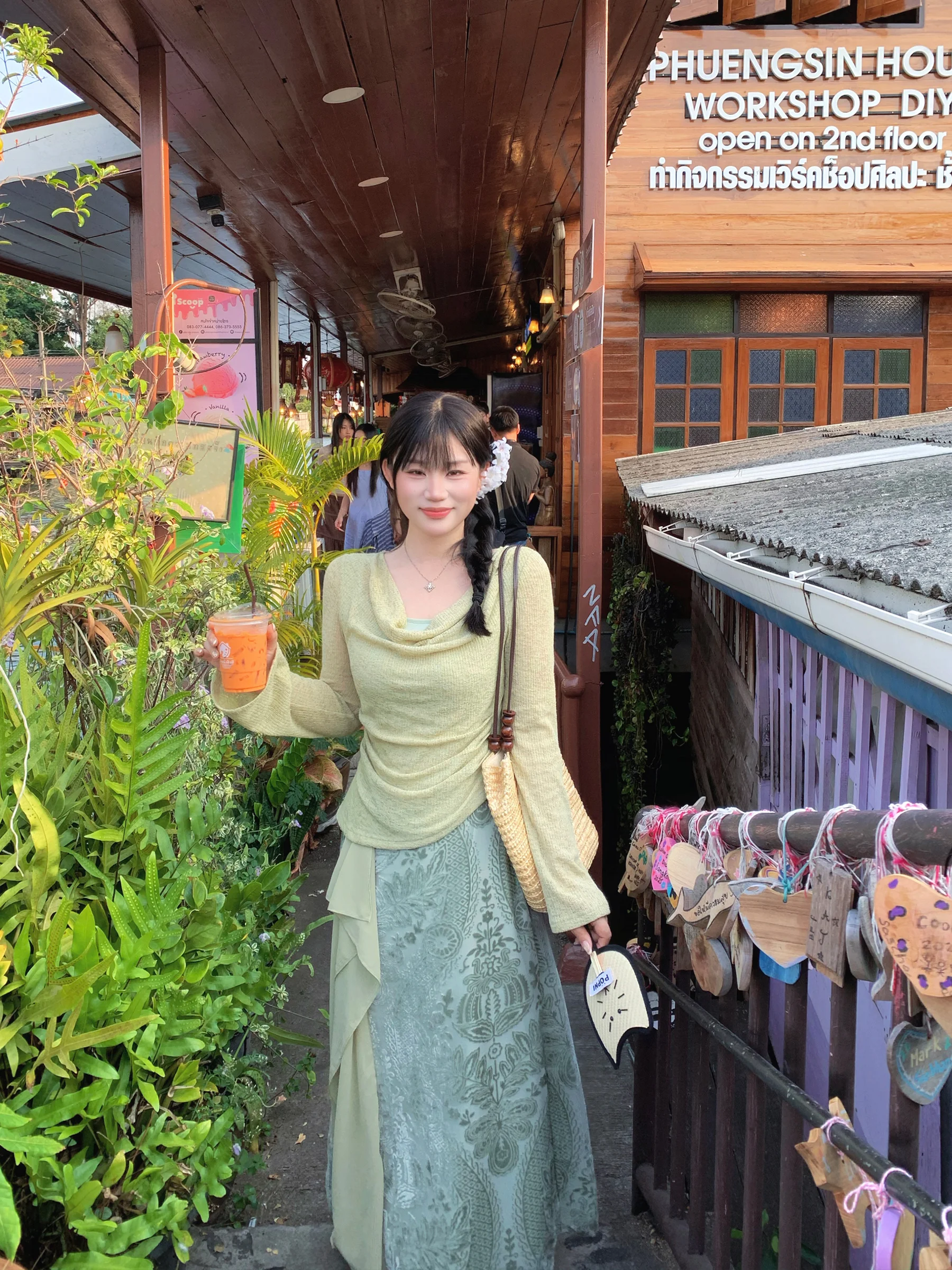 

Spring Collection f Fi Gentle Breeze Collar Women's Top And Skirt Set Zen Inspired Two-Piece Ensemble Faionable Casual...