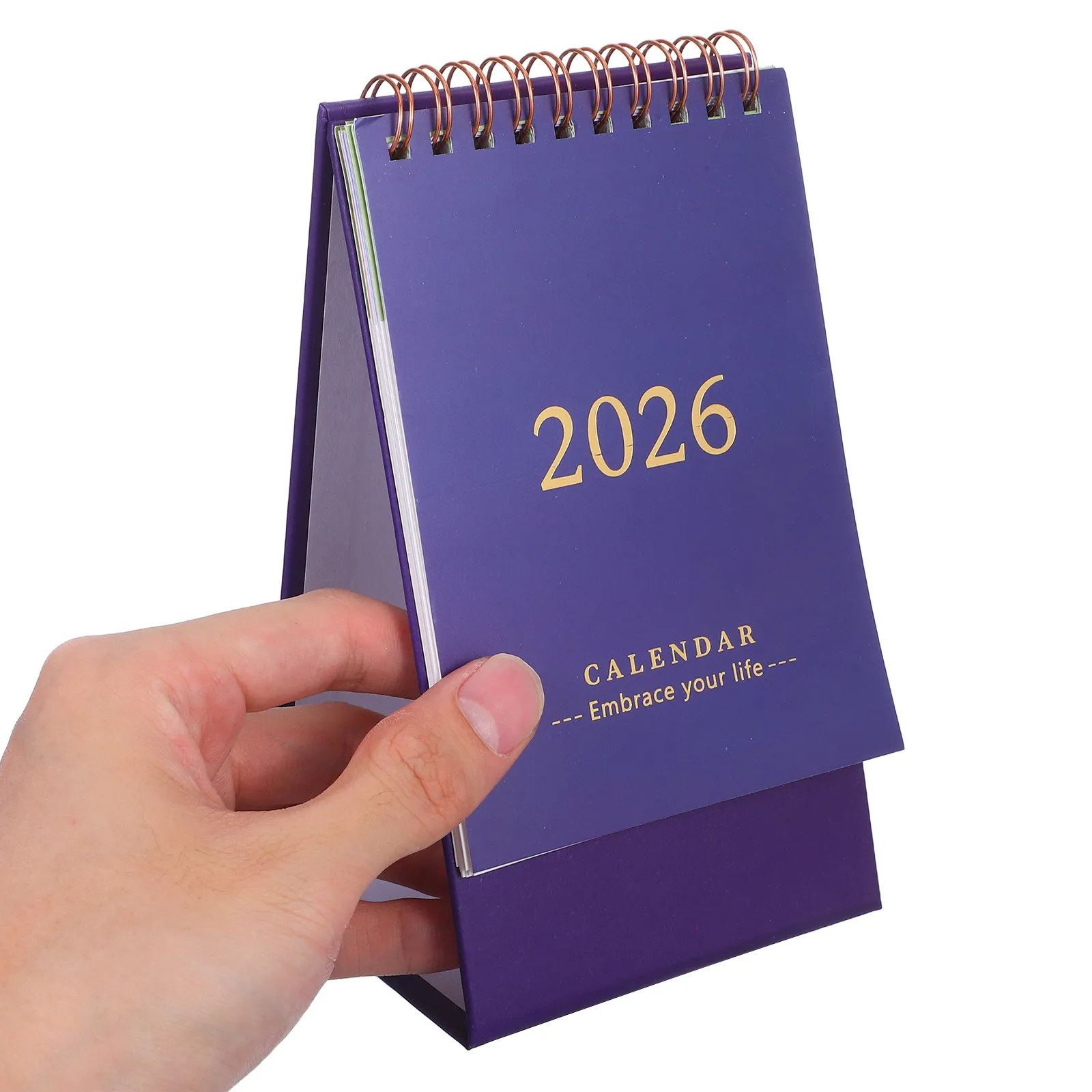 

2026 Desk Calendar Standing Flip Agenda Planner Daily Monthly Organizer for Office Home School Smooth Writing Thick Paper
