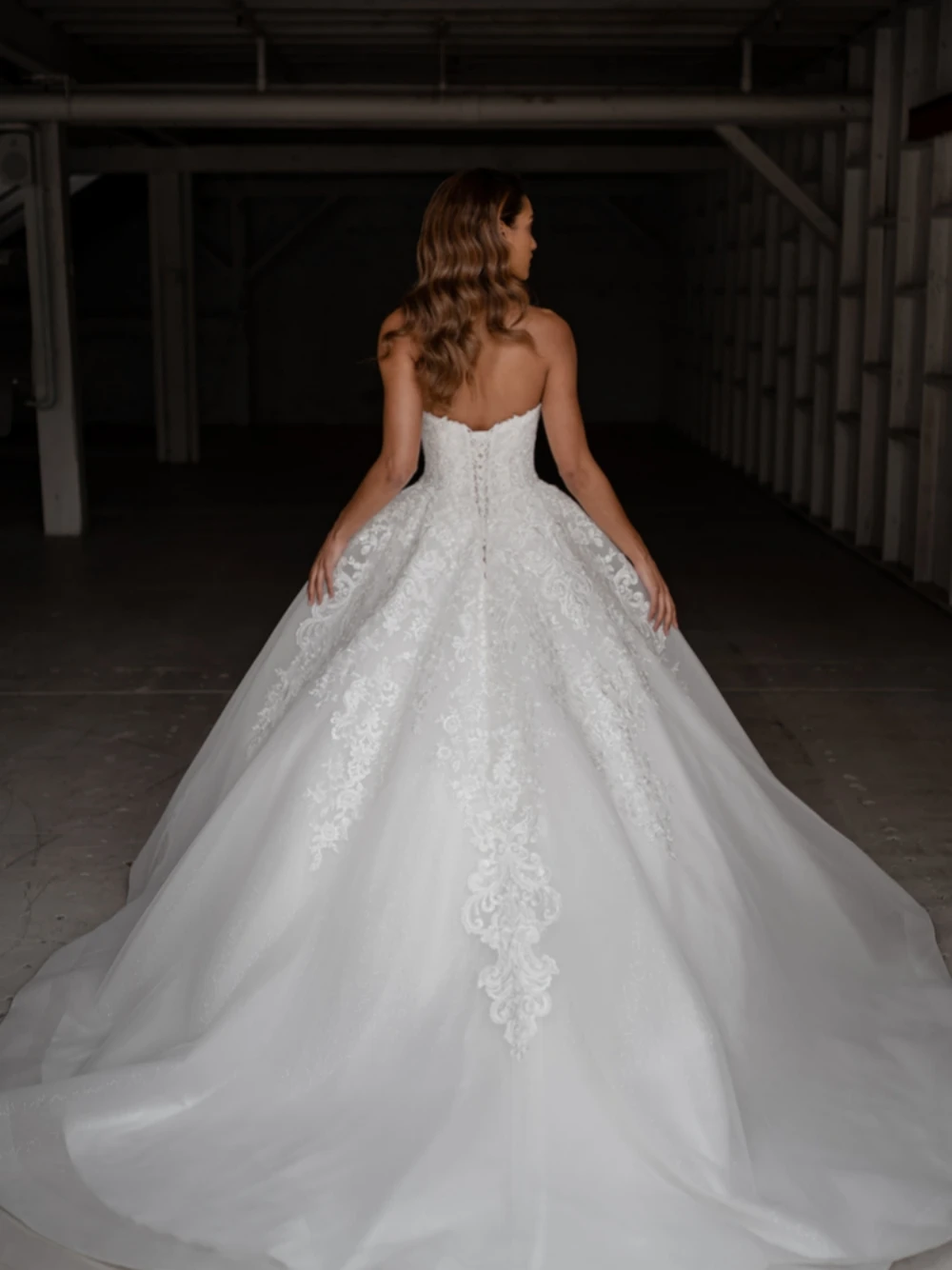 Vestido De novia romántico con cuello Corazón, traje De lentejuelas con apliques clásicos para novia, vestido De baile blanco, vestido De novia largo