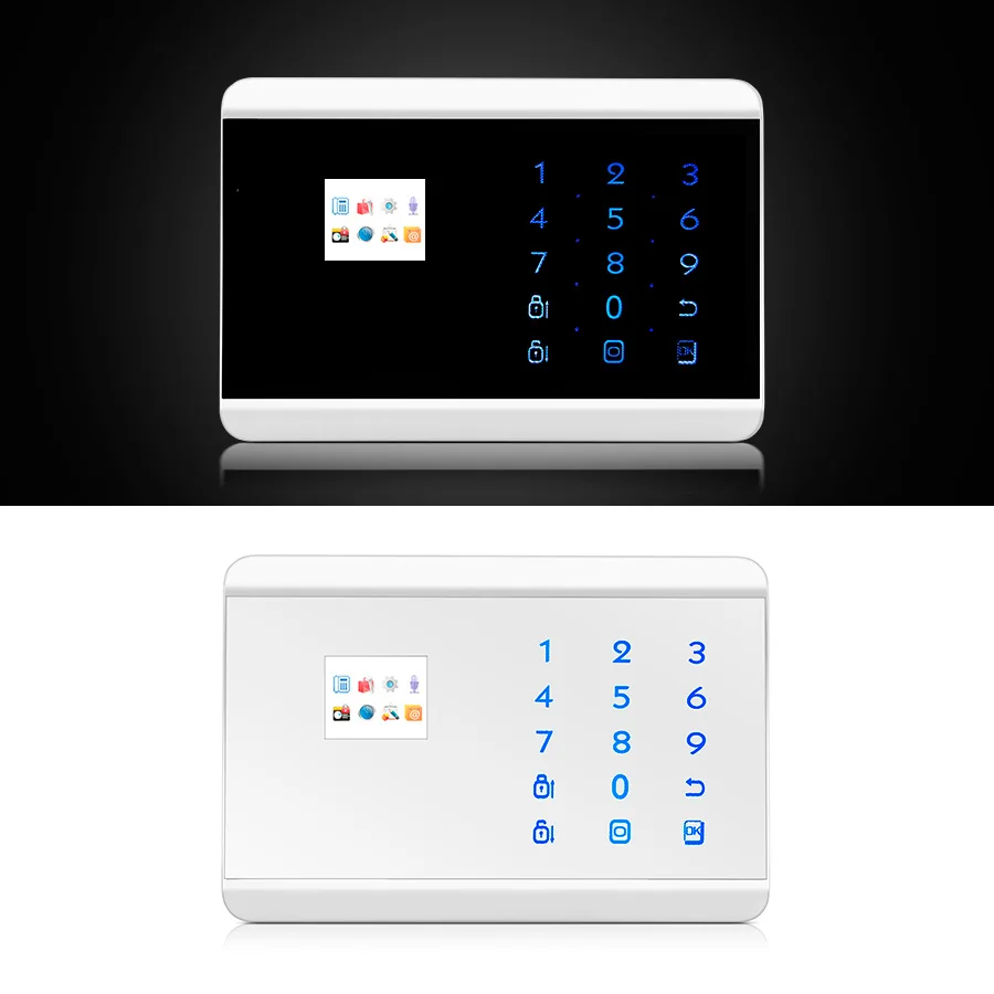 Imagem -02 - Sistema de Alarme sem Fio com Sensor de Movimento Eletrodoméstico Teclado Touch App Controle Remoto Detector Gsm Pstn 8218g