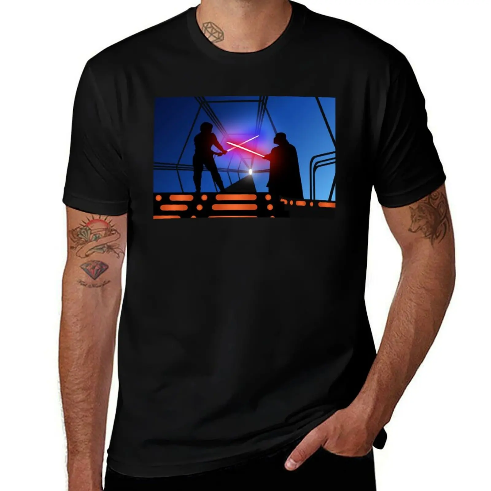 

Luke vs Vader on Bespin T-Shirt t shirt man casual man t shirt graphic T-Shirt