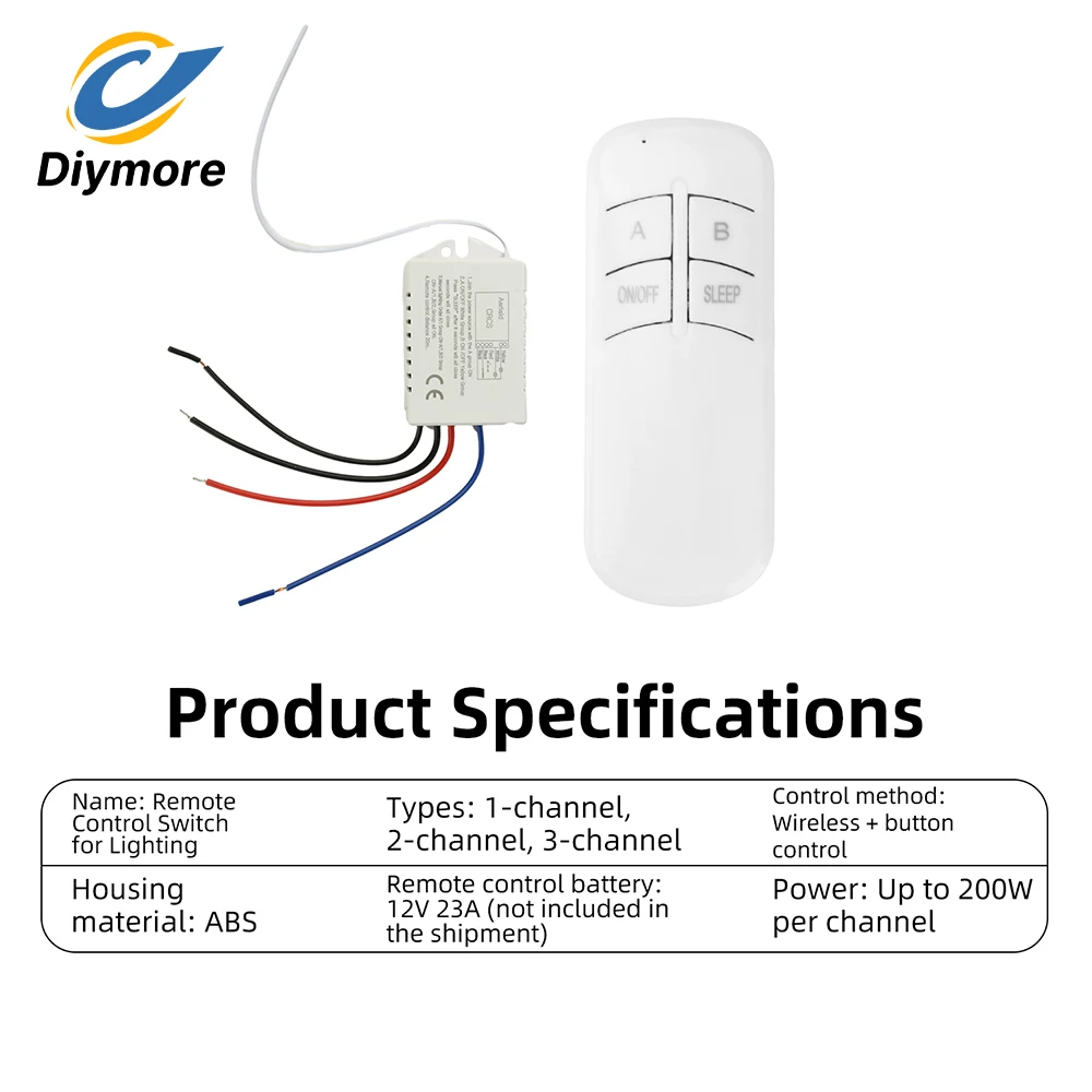 1/2/3 Way 220V Wireless Remote Control Switch Lamp Light Digital Wireless Wall Remote Control Switch Receiver Transmitter