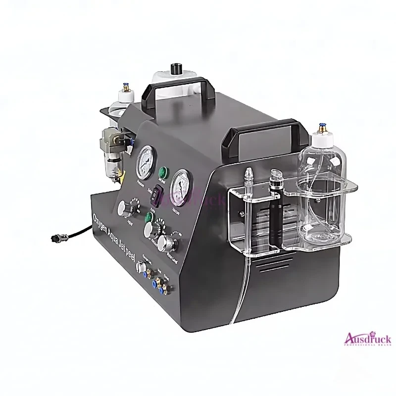 4 in 1 Hydro Dermabrasion Machine Oxygen Aqua Jet Peel Facial Skin Care Device 3 Handles Beauty Equipment for Deep Cleansing