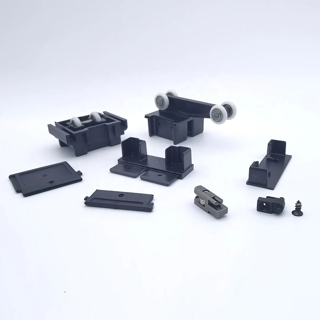 Folding Door Hardware Kit Nylon Sliding Door Guide Roller Hardware Customization