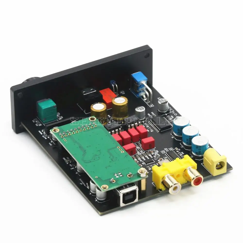 Nvencher ES9038 kartu suara papan dekoder USB DAC DSD kompatibel Amanero XMOS + CPLD