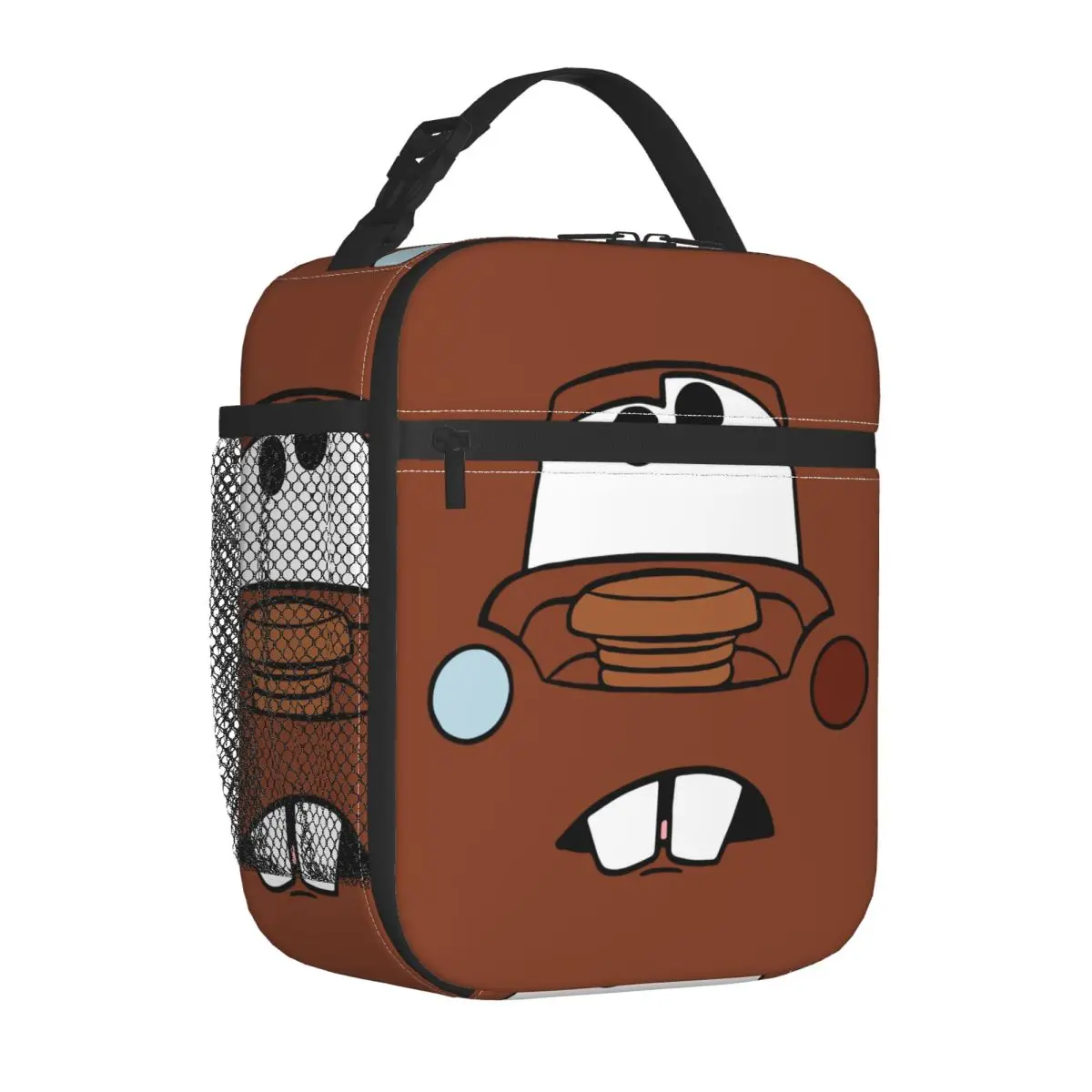 Mater Lightning McQueen Cars Insulated Lunch Bag Portable Lunch Container Thermal Bag Tote Lunch Box School Travel Men Women