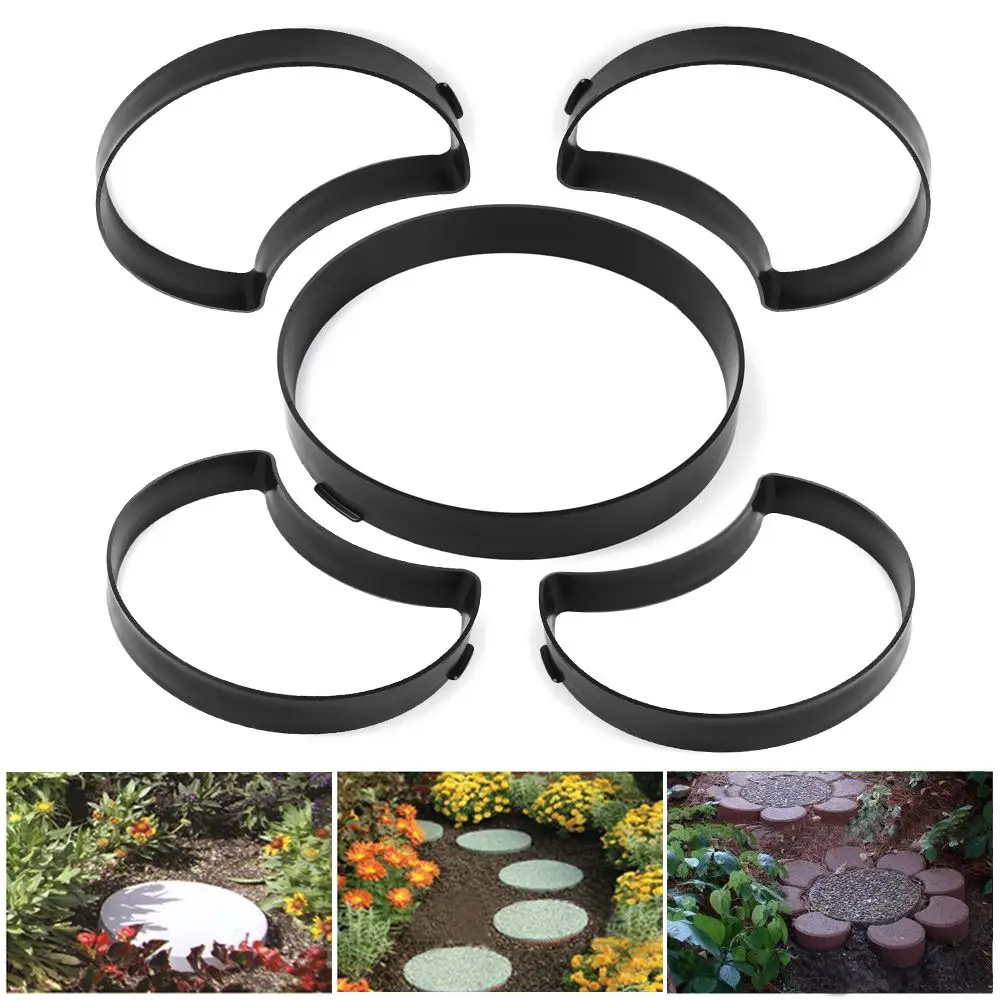 Plastic Stone Road Paving Floor Pavement Variety Shapes DIY Garden Path Beton Brick Maker Concrete Molds Cement Mould