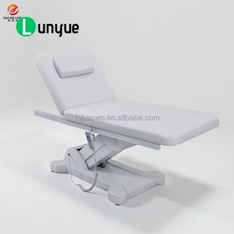 Professional Leather Beauty Care Bed Modern Design Remote Control Adjustable Massage Table for Spa Tattoo Clinic