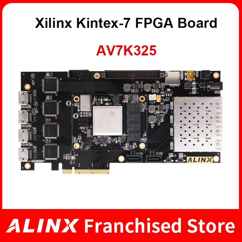 

ALINX AV7K325: XILINX Kintex-7 K7 7325 XC7K325 4K видео обработки изображений PCIE ускорителя FPGA доска