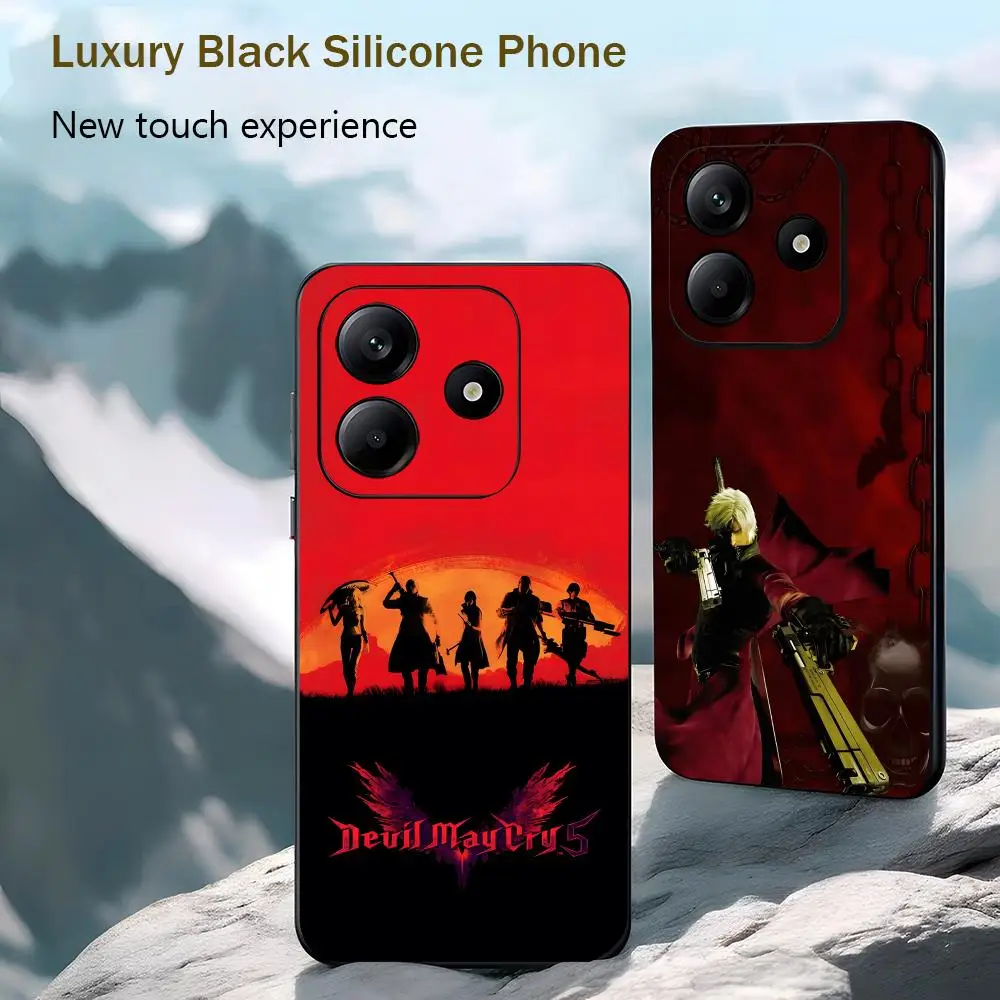 Devil May Cry Cool Game Phone Case For Xiaomi Redmi Note 17 15 14C 13C 12C 14 13 12 Pro Plus S Soft Black Phone Cover view 2
