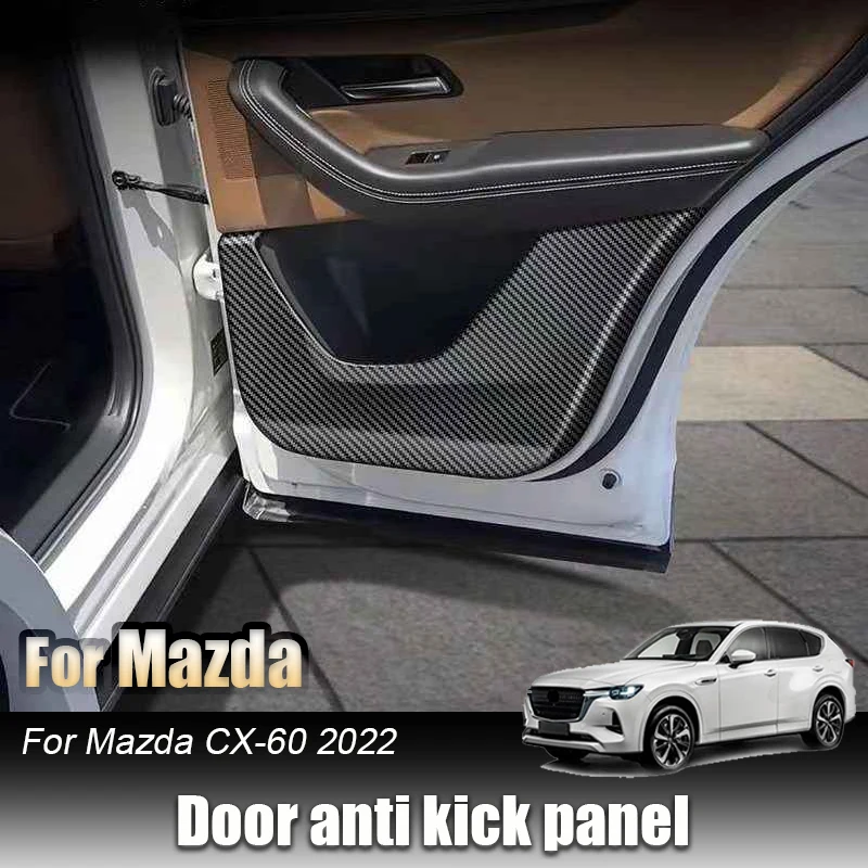 For Mazda CX-60 CX60 2022 Door anti kick panel Decorative frames Decorative stickers Automotive interior modification