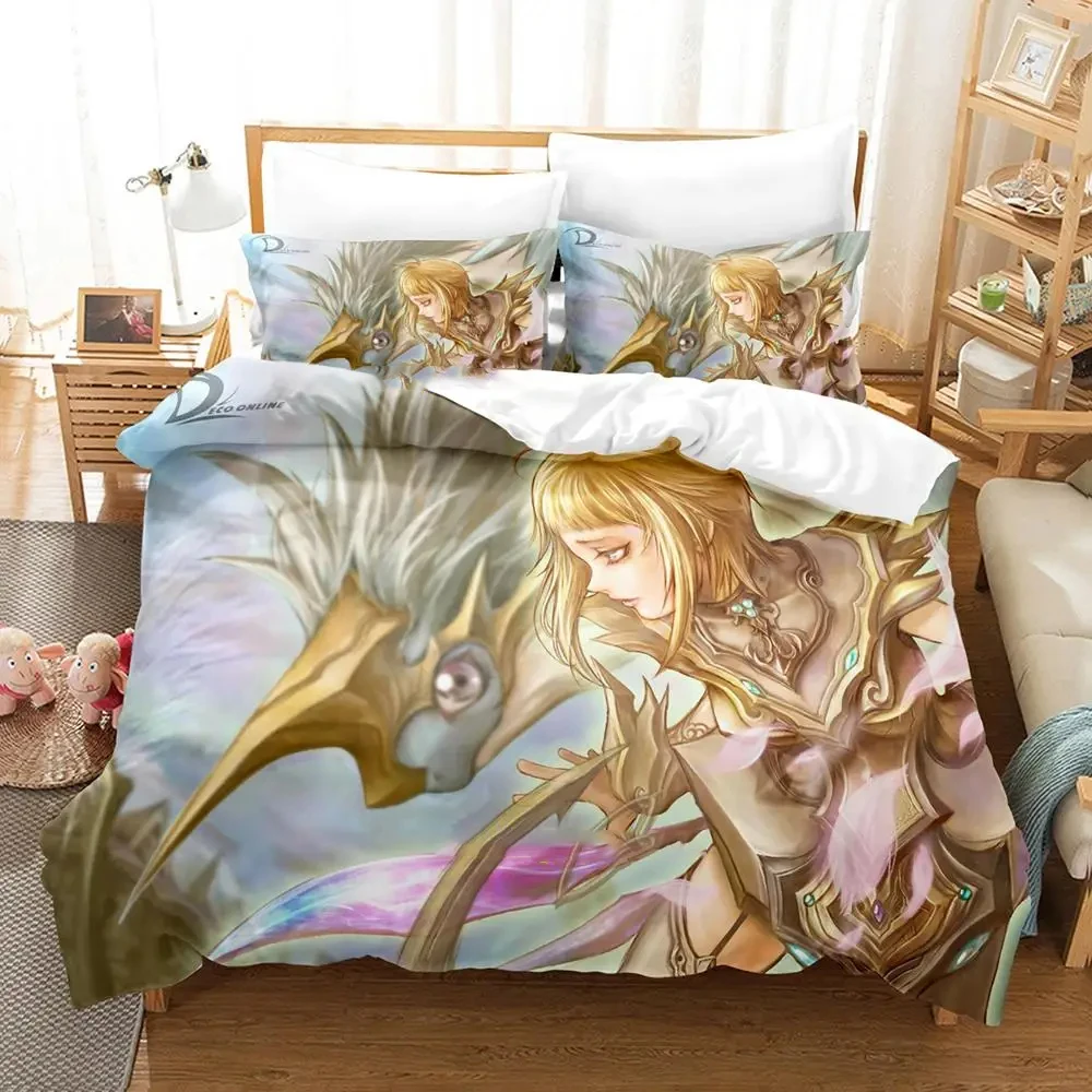 3D Print Game Deco Online Bedding Set Duvet Cover Bed Set Quilt Cover Pillowcase Comforter king Queen Size Boys Adult Bedding