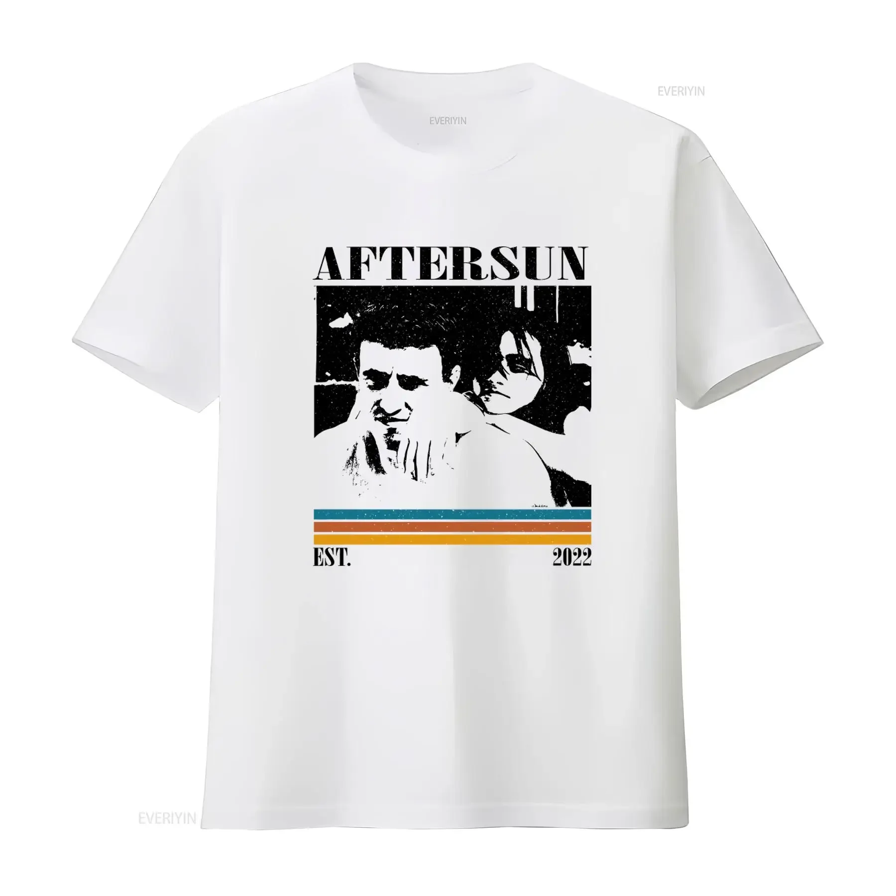 Aftersun Movie Vintage Midcentury Retro Minimalist T Shirt For Him Stylish Unique Print vintage Washed Top For Everyday Wear