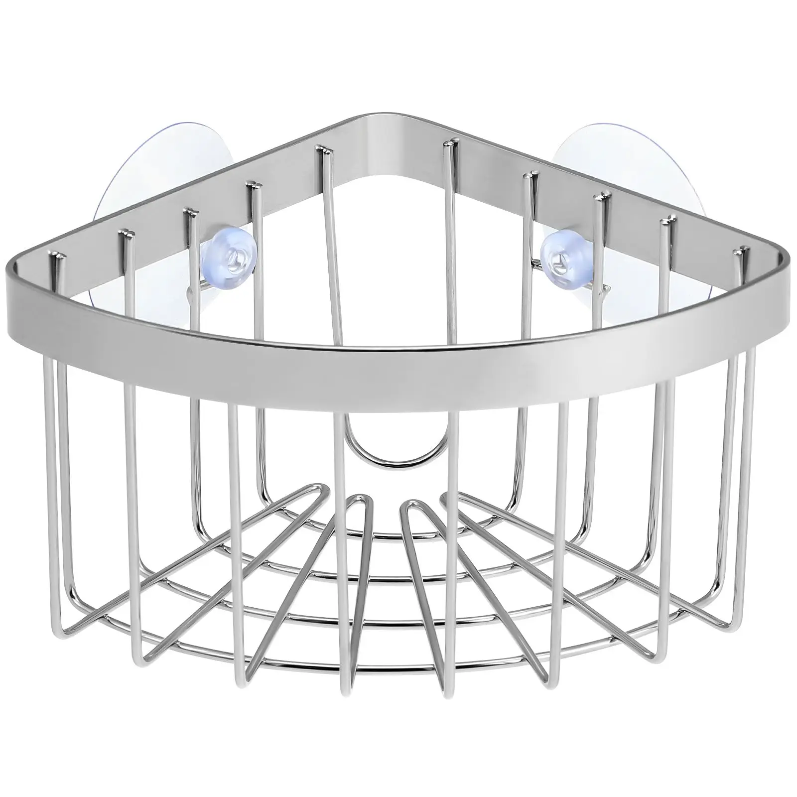 Kitchen Sink 304 Dish Sponge Holder Stainless Steel Suction Cups Dish Rag Holder Storage Basket Drain Rack Organizer