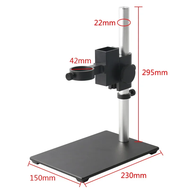 42mm 50mm Diameter Focus Holdering Adjustable Metal Video Microscope Camera Bracket Industrial Phone Repair PCB Soldering Stand