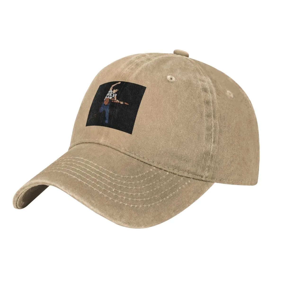 Bruce Springsteen Typography Art Inspirowl Design Transparent Baseball Caps Denim Hats Outdoor Hip Hop Baseball Cowboy Hat