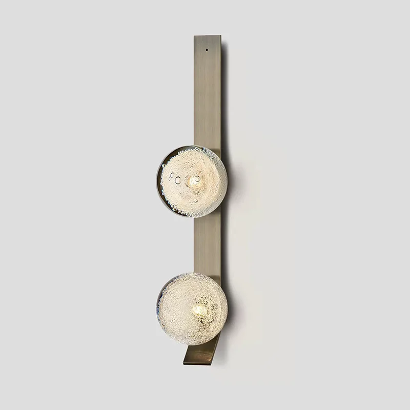 

Nordic Glass Bubble Bulb Wall Lamp Golden Light Luxury Metal Wall Sconce Led Lamp Living Room Bedroom Bedside Led Wall Lamp