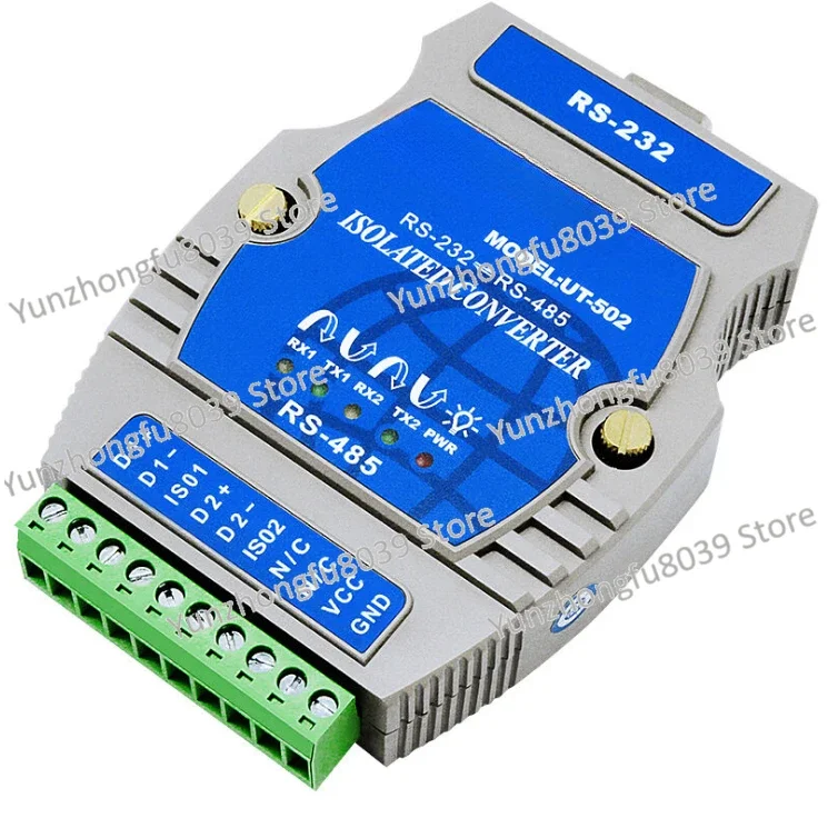 UT 502 Intelligent RS232 to RS485 Dual Rail Converter with Optical Lightning Protection