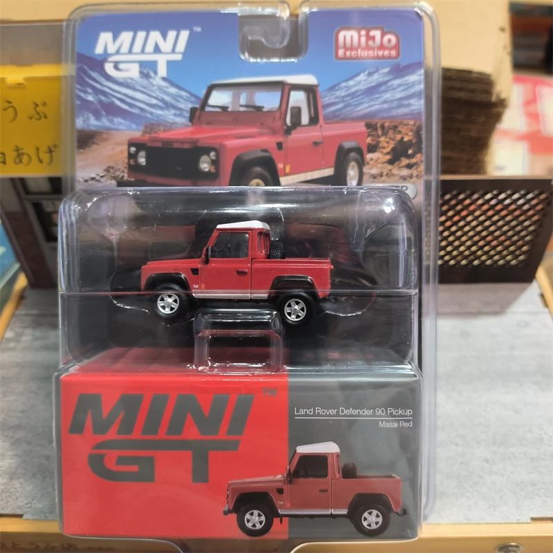 

TSM MINIGT 1/64 # 323 Defender 90 Pickup Masai Red Die-cast alloy car model collection display gifts