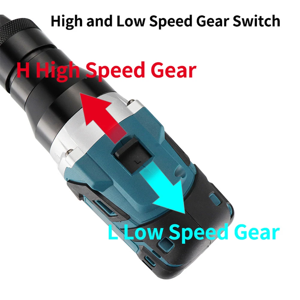 Powerful Brushless Electric Rivet Gun Machine Kit Rechargeable Automatic Rivet Nut Gun Riveting Tool Riveter Head M3-M12