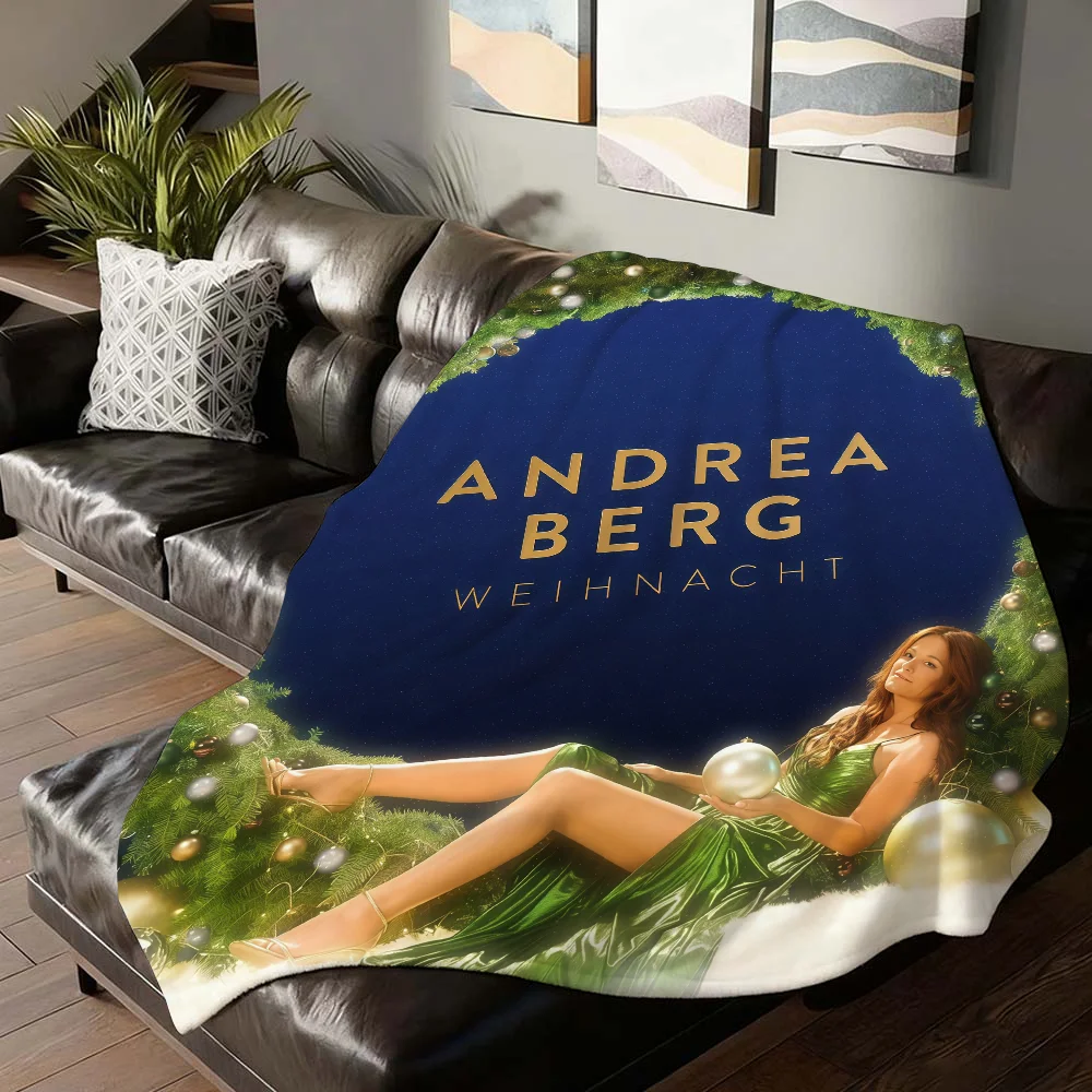 

German singer Andrea Berg Blanket For Sofa Office Bed Plane Travel Sleep Read Relax Camping Soft And Warm