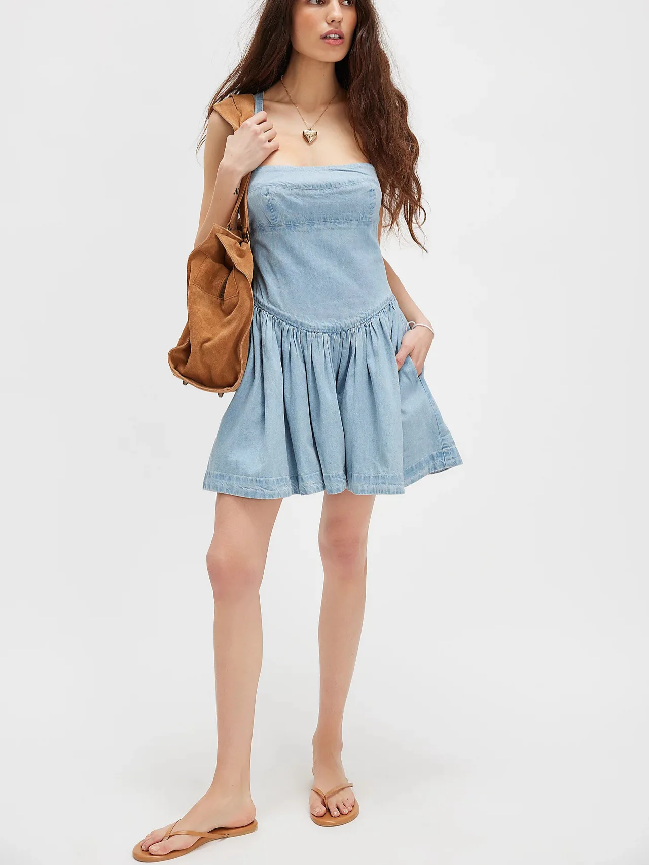 Women's Bodycon Denim Dress, Sexy Backless Mini Sundress with Distressed Wash and High Waist, 2025 Summer Street Style