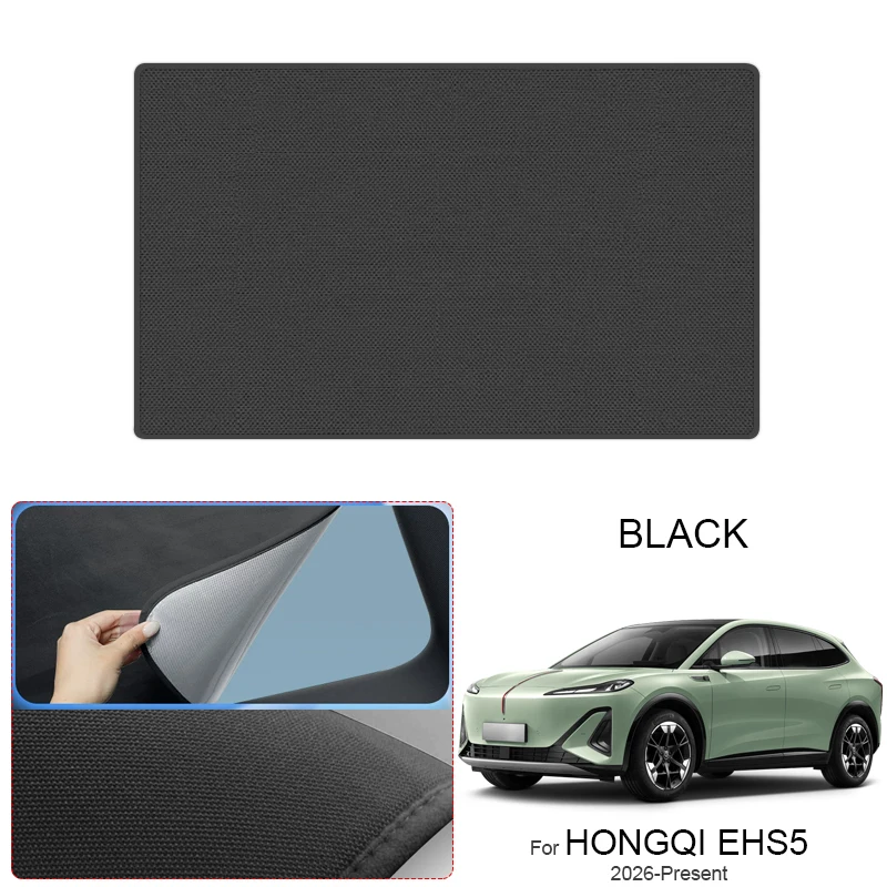 

Car Suede Fabric Anti-uv Electrostatic Adsorption Sunroof Sunshade For HONGQI EHS5 2026-Present Auto Heat Insulation Skylight