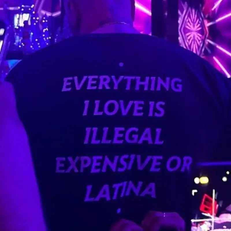 Everything I Love Is Illegal Expensive Or Latina On Back T Shirt Funny And Bold Hilarious Statement For
