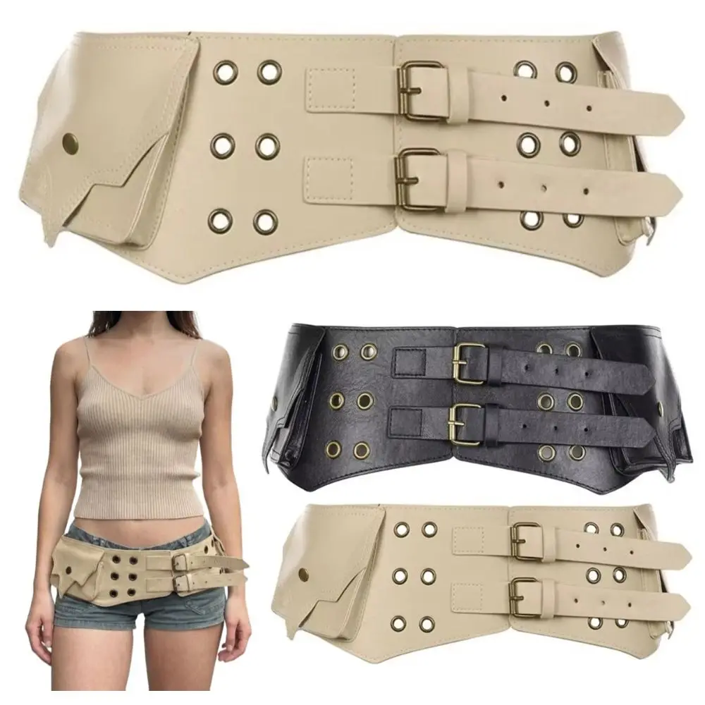 

Винтажная женская поясная сумка в стиле Y2K с карманами, легкая, водонепроницаемая, декоративная, для повседневного использования