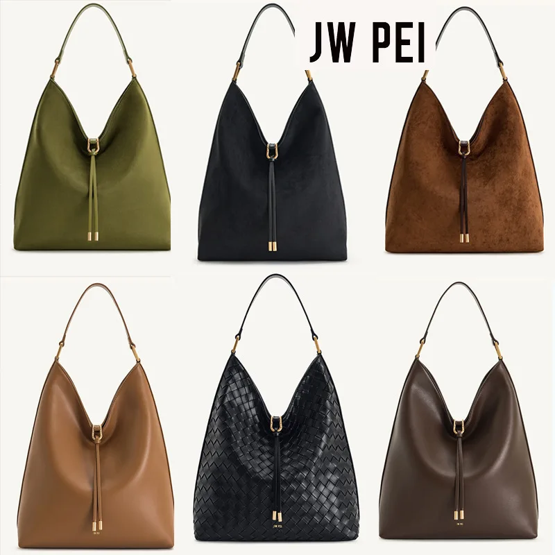 JWPEI tote bag for women, Ariahobo bag, large capacity, lazy feeling, single shoulder armpit bag, crossbody bucket