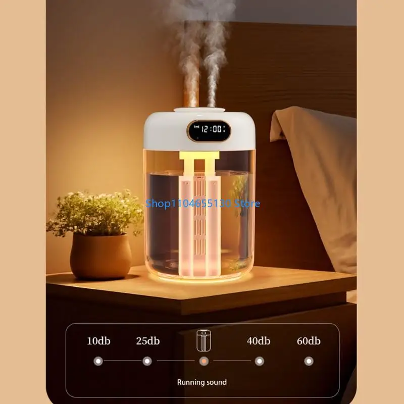 جهاز ترطيب يعمل بالتحكم الصوتي بتقنية الرش المزدوج 2.6 لتر 4 لتر صهريج مياه PM2.5 مرشح طريقة نوم هادئة #1