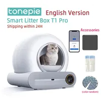 Automatic Smart Cat Litter Box 65L Fully Enclosed Pet Toilet Litter Tray Self Cleaning deodorizing App control Cat Litter Box